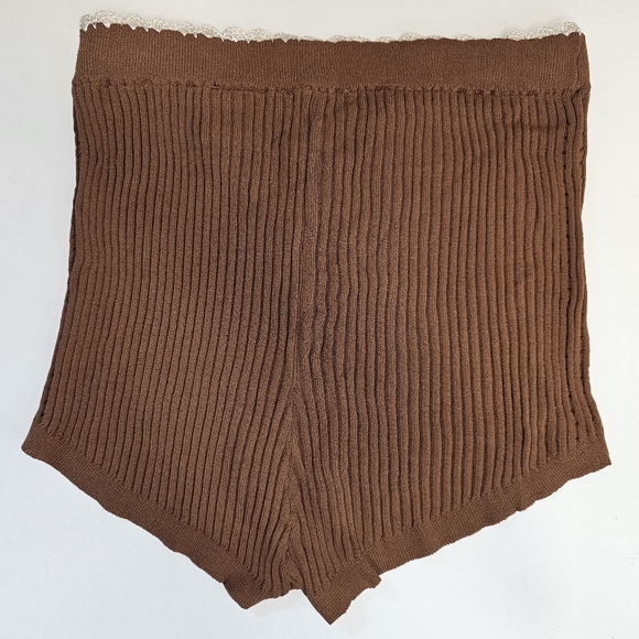 NWT ♡ SANDRO PARIS ♡ Ribbed Knit Lingerie Sleepwear Shorts SIZE 40 (MEDIUM) - Picture 13 of 16